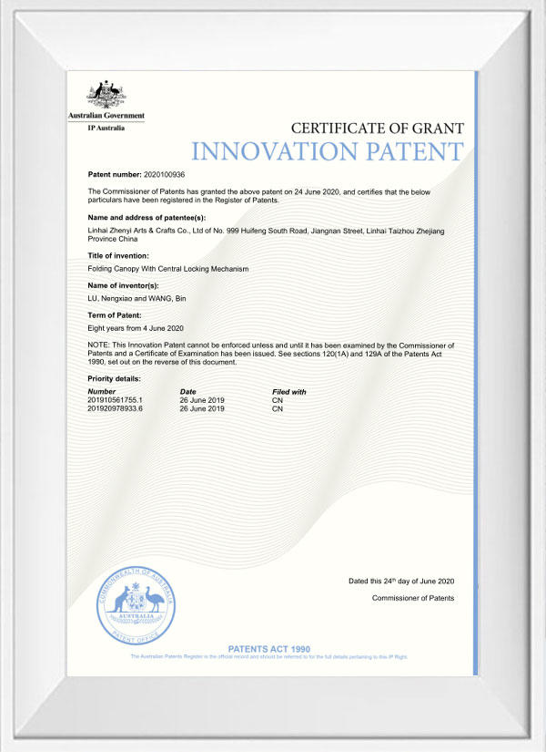 Australian patent